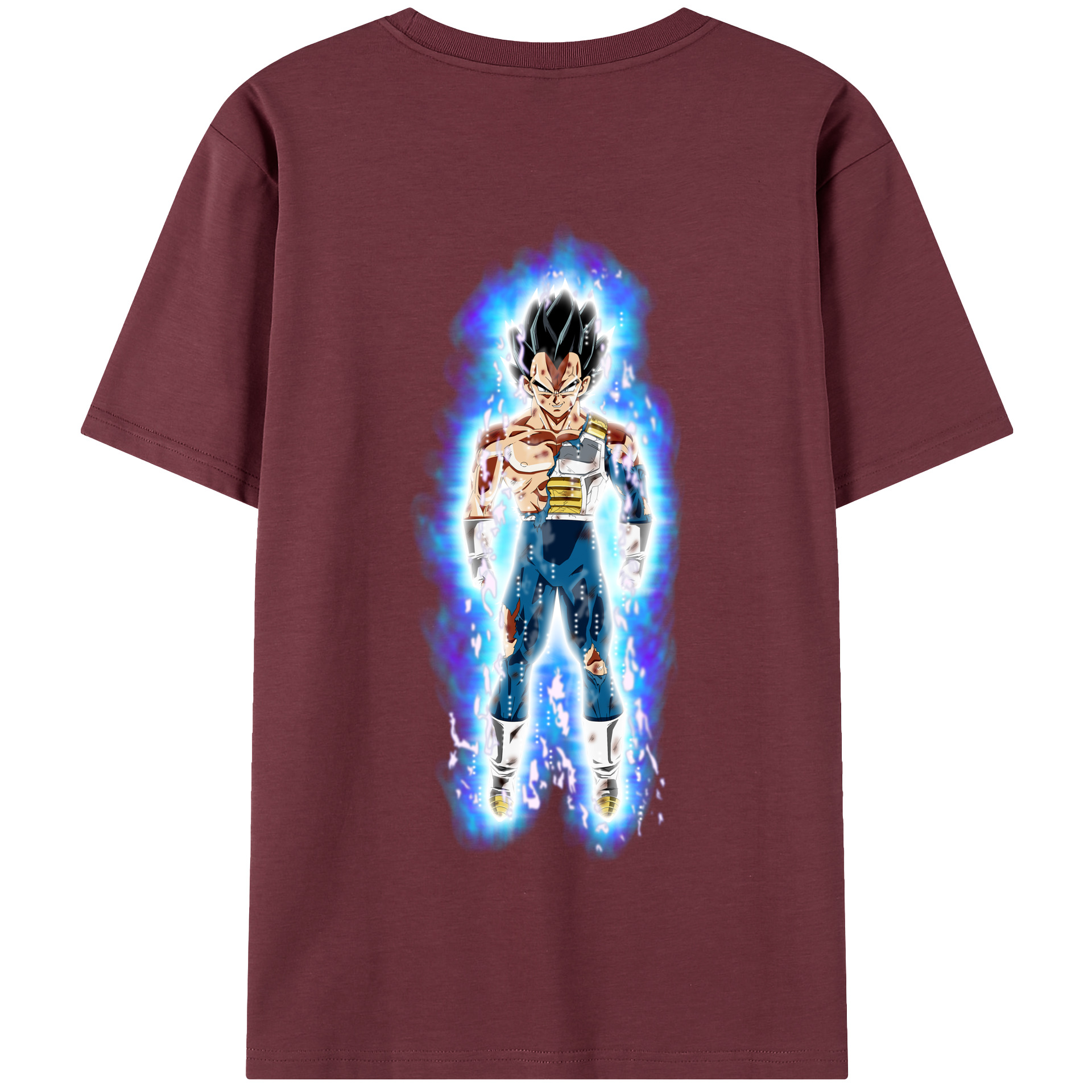 （画像用） ドラゴンボール ベジータ四世（Bejīta Yonsei）DRAGON BALL Vegeta IV 綿100％半袖Tシャツ（背面プリント）